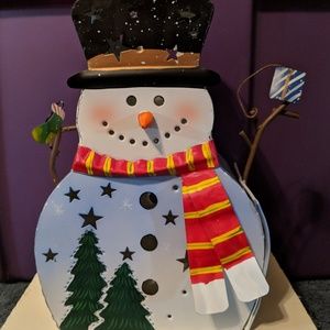 Snowman tea light